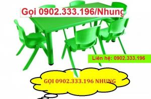 Bán bàn nhựa đúc hình chữ nhật giá rẻ