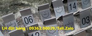 Thẻ số bàn mica order cho quán café , trà sữa