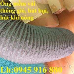 Ống gió vải bạt có lõi thép hút mùn cưa, hút mùi, dẫn khói