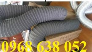 Ống gió vải bạt có lõi thép hút mùn cưa, hút mùi, dẫn khí nóng