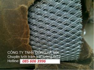 Lưới trám trát tường 6x12 lưới dập hình thoi 6x12