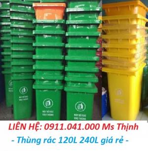 Thùng rác 120 lít nhựa nhập khẩu bảo vệ môi trường sỉ lẻ đến các đại lý