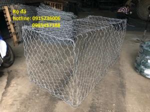 Rọ Đá mạ kẽm, rọ đá bọc nhựa khổ 2x1x1, 2x1x0,5 làm theo yêu cầu