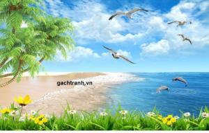 Tranh gạch 3d phòng khách