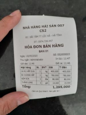 Bộ Máy Tính Tiền Cảm Ứng Cho Nhà Hàng Tại Thạch Hà - Hà Tĩnh