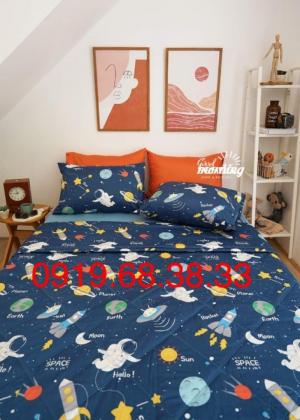 Chăn ga gối cotton lụa Hàn Quốc, may theo thiết kế, có bán lẻ ga gối