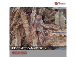 Khô tôm tít Cà Mau 1000 gr