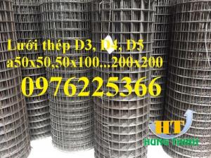 Lưới thép hàn mạ kẽm D3 a50x50, D4 a50x50, D2,5 a50x50, D2 a50x50