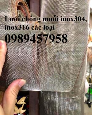 LƯỚI CHẮN CÔN TRÙNG, LƯỚI INOX 304 khổ 1,5mx30m