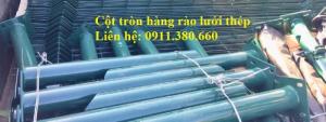 Cột Hàng Rào Lưới Thép D60, D76, D90,... Mạ Kẽm Sơn Tĩnh Điện