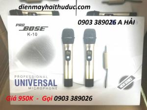 Micro không dây PRO BOSE K-10 đem đến những trải nghiệm ca hát thú vị.