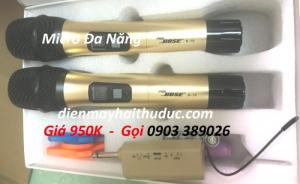 Micro không dây PRO BOSE K-10 Micro sử dụng băng tần UHF (sóng siêu cao) đáp ứng 12 tần số tránh trường hợp trùng hay nhiễu sóng.