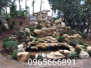 Hồ cá koj_hòn non bộ