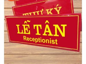 Bảng chức danh mica đế dày 10li - công ty Tân Mỹ Long