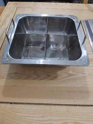 Nồi lảu 4 ngăn inox