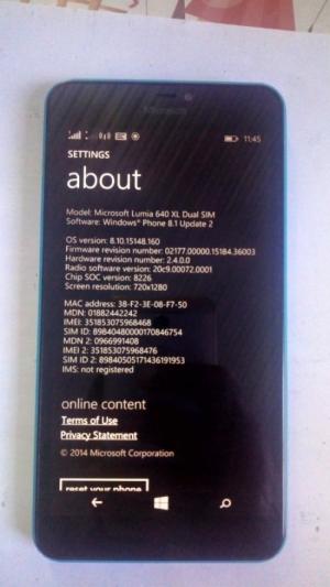 Điện Thoại Lumia 640XL Xanh Dương