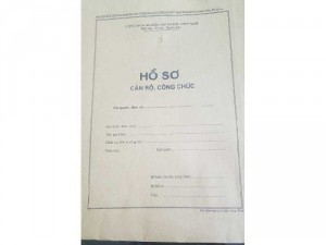 In túi hồ sơ công chức, hồ sơ viên chức