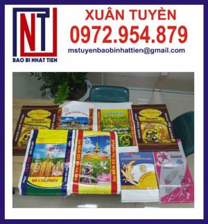 Bao PP dệt ghép màng OPP đựng gạo