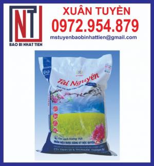 Bao PP dệt ghép màng OPP đựng gạo