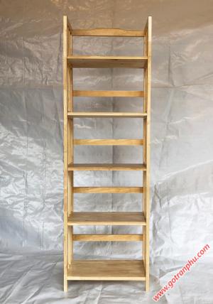 Kệ gỗ 5 tầng đựng sách màu gỗ tự nhiên ngang 50cm