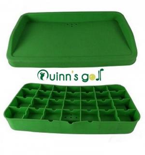 Khay caosu đựng 100 bóng golf màu xanh