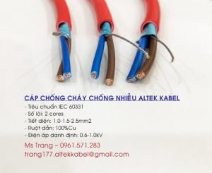 Dây tín hiệu chống cháy chống nhiễu 2x1.5