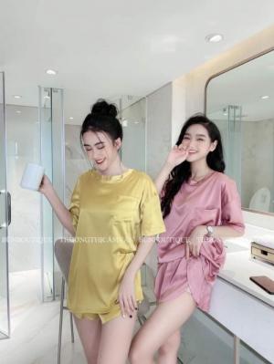 BỘ LỤA TRƠN - ẢNH THẬT ĐỒ BỘ PHI LỤA/ LỤA SATIN 12Ok N