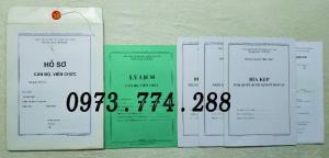 Bán hồ sơ cán bộ viên chức dùng cho các ngành