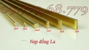 Nẹp LA đồng thau - Thanh LA đồng - Thanh LA đồng nguyên chất - Nẹp LA đồng