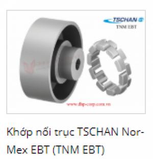KHỚP NỐI TRỤC TSCHAN NOR-MEX EBT(TNM EBT)
Khớp nối trục TSCHAN Nor-Mex : là khớp nối có một miếng trung tâm có thể tháo rời, chủ yếu cho máy bơm. Nó chỉ ra các sai lệch trục góc, hướng tâm và trục trong phạm vi xác định. Khớp nối chuyển mô-men xoắn thông qua các bộ đệm đàn hồi có thể chịu áp lực của Pb được nối với nhau như một vòng trung gian,....
