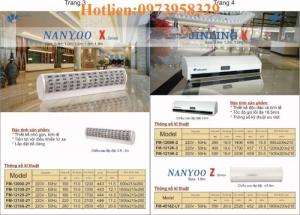 Quạt cắt gió , chắn gió Nanyo FM-1209X-2/Y, FM-1210X-2/Y,FM-1212X-1/Y,FM-1215