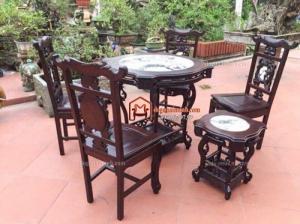 Bộ Bàn Ăn - Bàn Trà Dáng Sừng Trâu - Mã Sp : Pan052025