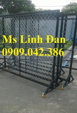 Lưới thép hàng rào di động có bánh xe, lưới thép hàng rào di động,