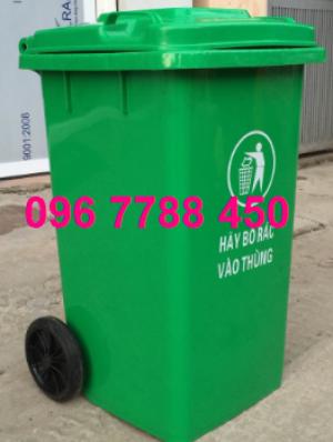 Thùng rác môi trường 120 lít, 240 lít Lhe 0967788450 Ngọc