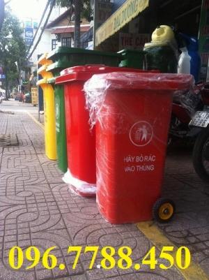 Thùng rác môi trường 120 lít, 240 lít Lhe 0967788450 Ngọc