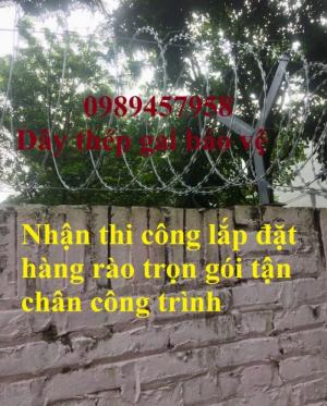 Nơi bán Dây kẽm lam - dây thép gai hình dao giá tốt