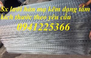 Lưới thép hàn mạ kẽm phi 3, phi 3,5, phi 4 dạng tấm kích thước theo yêu cầu