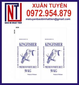 Bao bì đựng gạo in flexo, cung cấp bao PP dệt đựng gạo