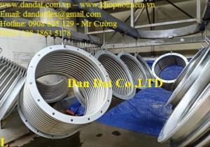 Ống xả máy phát, ống giãn nở nhiệt Dn540x400, khớp co giãn cho máy phát điện