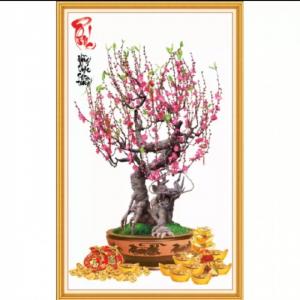 Gạch tranh 3d cây mai - 78G