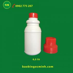 Chai nhựa 1 lít , chai nhựa hdpe, chai nhựa 1 lít đựng thuốc bảo vệ thực vật.