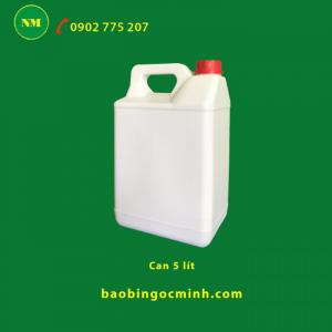 Can nhựa 5 lít, can nhựa hdpe, can nhựa đựng thuốc bảo vệ thực vật.