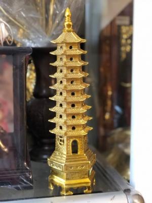 Tháp Văn xương cao 30cm bằng đồng nguyên chất