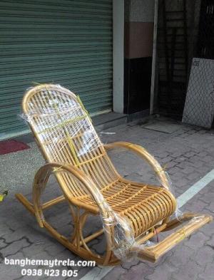 Ghế bập bênh mây tre đan ngồi thư giãn