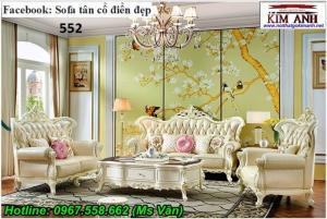 Sofa tân cổ điển tpcm - vẻ đẹp đẳng cấp bộ bàn ghế gỗ phòng khách cổ điển