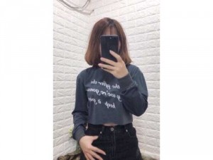 Áo croptop tay dài