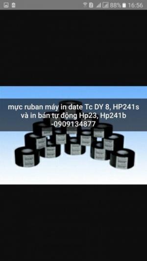 Mực đóng date, mực ruban máy in date, mực in date của máy in date DY8