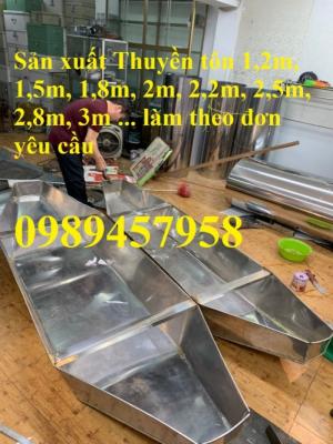 Cung cấp thuyền inox - Thuyền tôn chèo tay