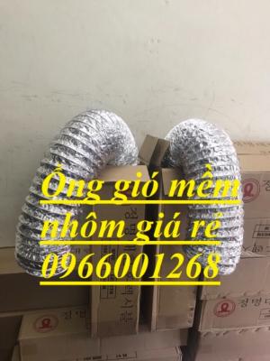 Ống gió mềm nhôm Hàn Quốc cuộn dài 10m D100, D125, D150, D200, D250, D300 giá rẻ
