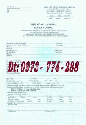 Bán tờ hợp đồng lao động